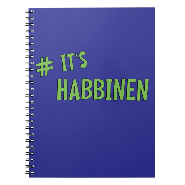 Caderno Espiral #É Habbenin (Frente)