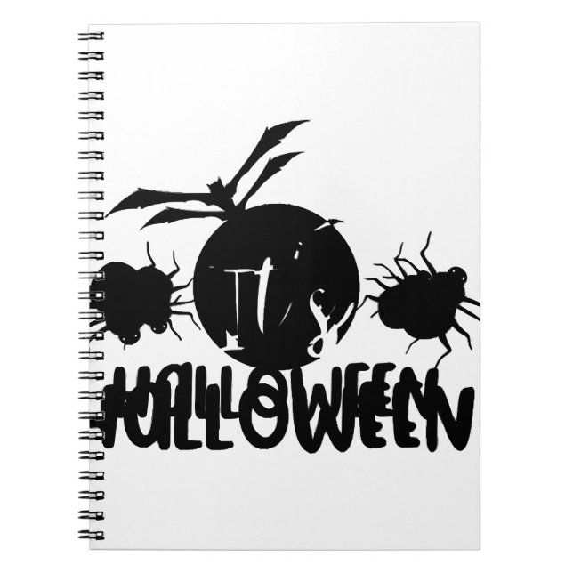 Caderno Espiral É Halloween  (Frente)