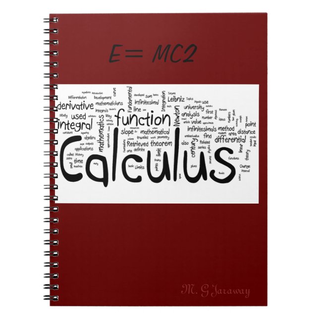 CADERNO ESPIRAL E=MC2 (Frente)