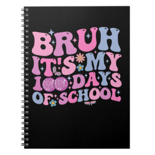 Caderno Espiral É Meu 100 Dias De Escola Borboleta Disco