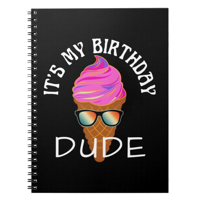CADERNO ESPIRAL É MEU ANIVERSÁRIO CARA (Frente)