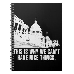 Caderno Espiral É por isso que não podemos ter coisas boas na po