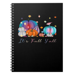 Caderno Espiral É Pumpkin do Dia das Bruxas Mágicas Engraçado