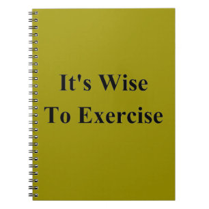 Caderno Espiral É sábio fazer exercício