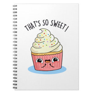 Caderno Espiral É tão doce Cupcake polvilhado PUn