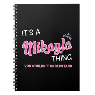 Caderno Espiral É uma coisa de Mikayla que você não entenderia
