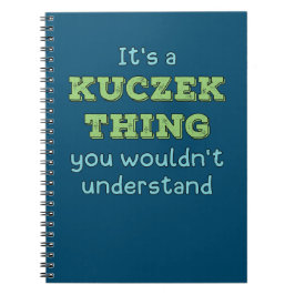 Caderno Espiral É uma coisa do Kuczek