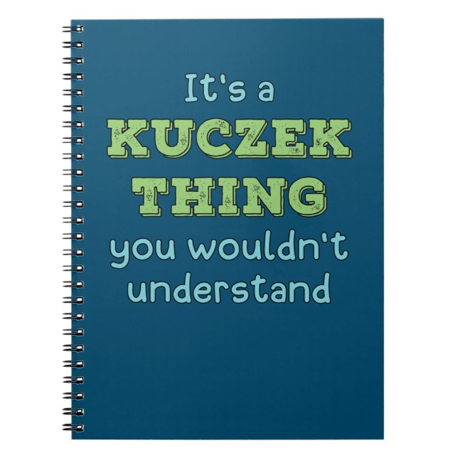 Caderno Espiral É uma coisa do Kuczek (Frente)