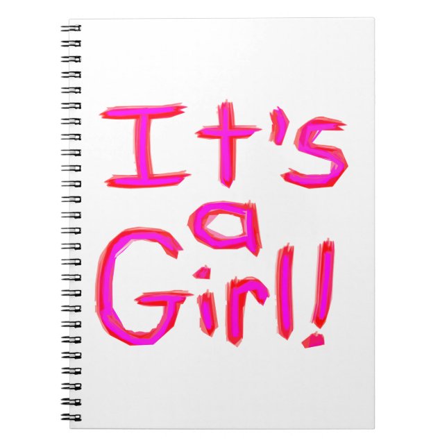 Caderno Espiral É uma garota! (Frente)