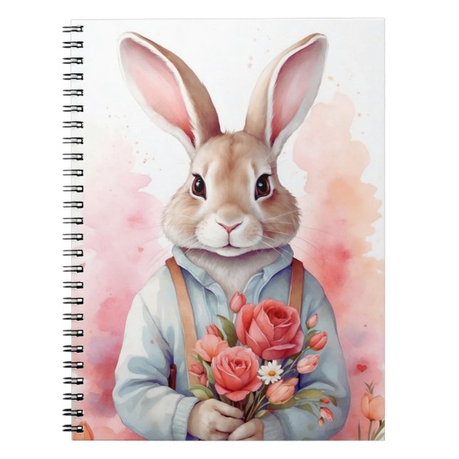 Caderno Espiral Easter Day- Bunny Classic Notebook (Frente)