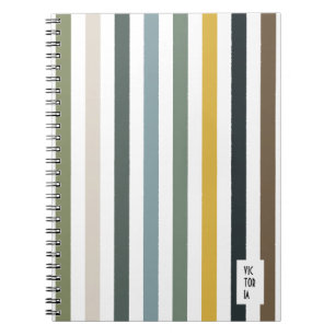 Caderno Espiral Echo Traça Diário Azul/Matizes Verde