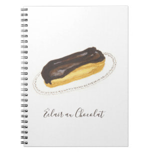 Caderno Espiral Éclair au Chocolat watercolor