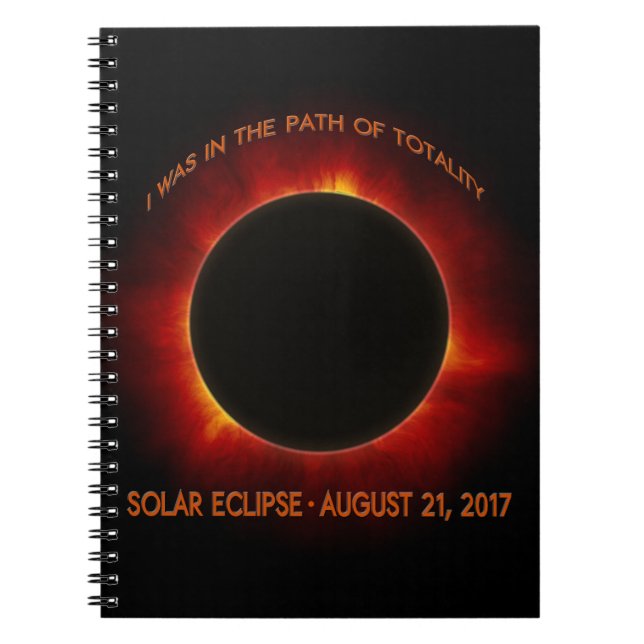 Caderno Espiral Eclipse Solar (Frente)