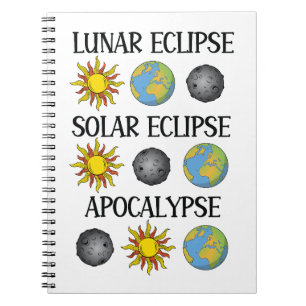 Caderno Espiral Eclipse Solar Eclipse Solar Apocalypse Espaço Engr