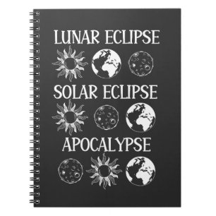 Caderno Espiral Eclipse Solar Eclipse Solar Apocalypse Espaço Engr