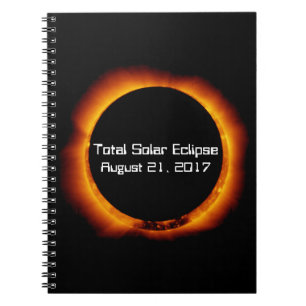 Caderno Espiral Eclipse Solar Total 2017
