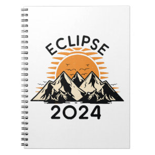 Caderno Espiral Eclipse Solar Total 2024