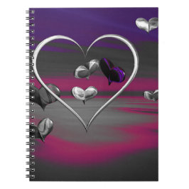 Caderno Espiral Ecos de um Notebook espiral românico metálico