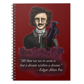 Caderno Espiral Edgar Allan Poe, Academia Escura