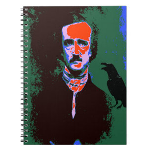 Caderno Espiral Edgar Allan Poe Pop Art