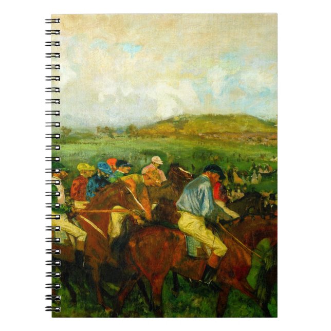 Caderno Espiral Edgar Degas Horseback Riding (Frente)