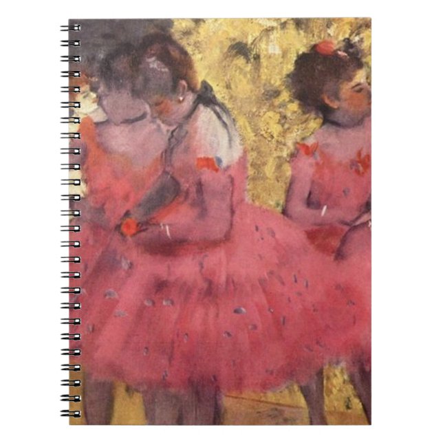 Caderno Espiral Edgar Degas Os Dançarinos Rosa (Frente)