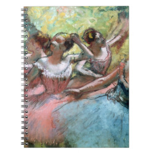 Caderno Espiral Edgar Degas   quatro bailarinas no palco