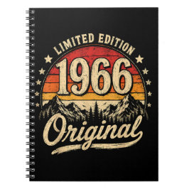 Caderno Espiral Edição Limitada Vintage 1966 Original