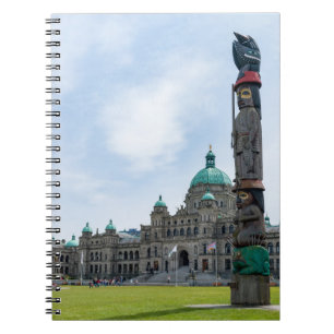 Caderno Espiral Edifício do Parlamento da Columbia Britânica