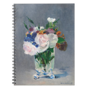 Caderno Espiral Edouard Manet - Flores em um Vaso de Cristal