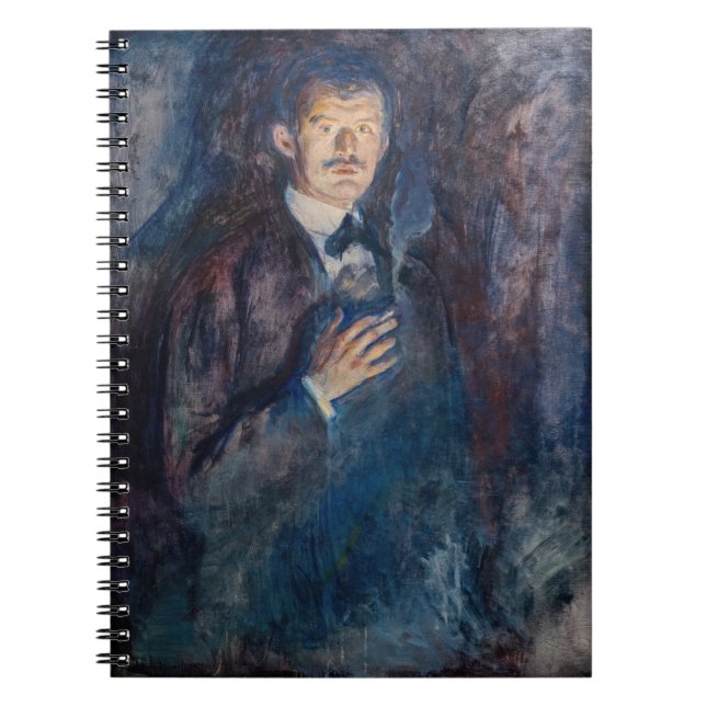 Caderno Espiral Edvard Munch - Autorretrato com Cigarro (Frente)