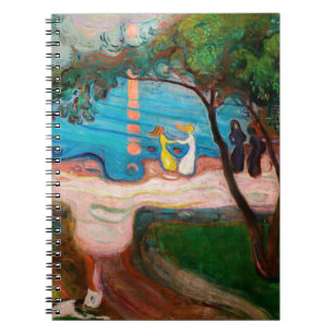 Caderno Espiral Edvard Munch - dança na praia