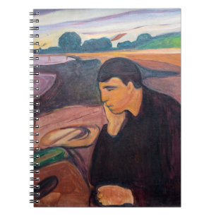 Caderno Espiral Edvard Munch - Melancholy 1894