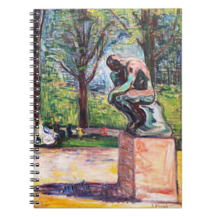 Caderno Espiral Edvard Munch - O Pensador de Rodin
