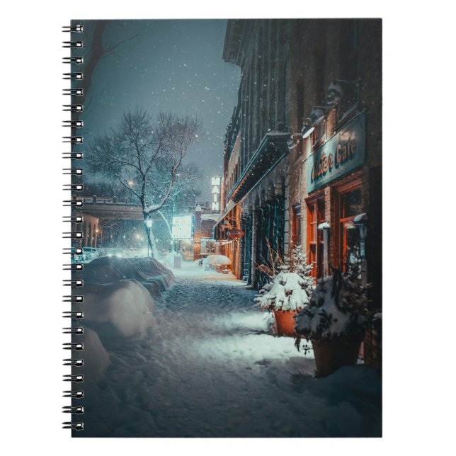 Caderno Espiral Een leuke winter notitie boek (Frente)