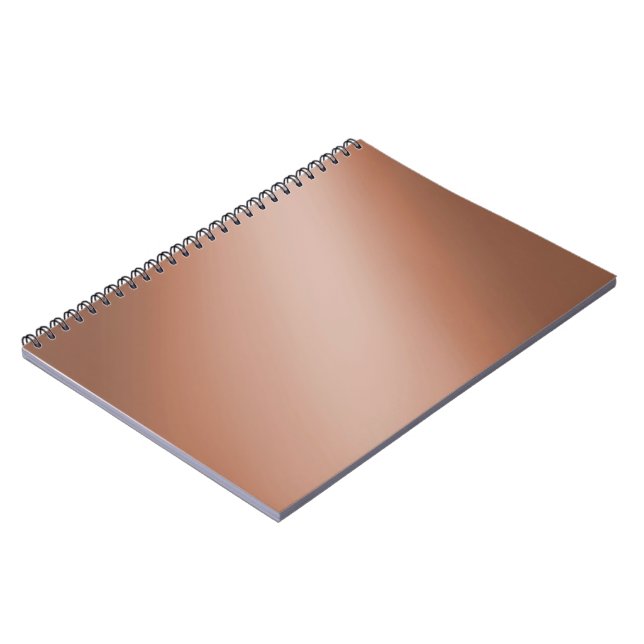 Caderno Espiral Efeito de Luz Marrom Caramel (Left Side)