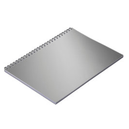 Caderno Espiral Efeito de luz solar da Cinza de prata