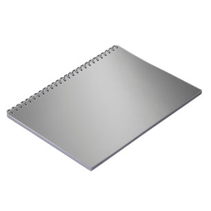 Caderno Espiral Efeito de luz solar da Cinza de prata