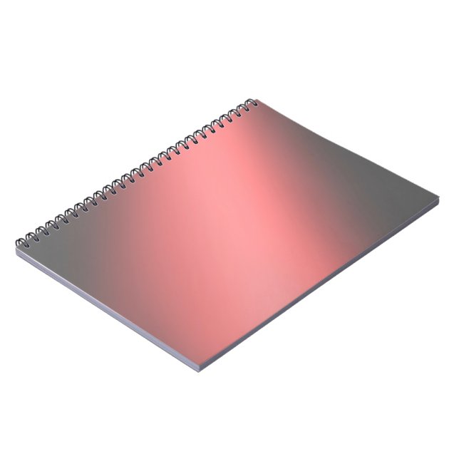 Caderno Espiral Efeito de luz verde e Cinza (Left Side)