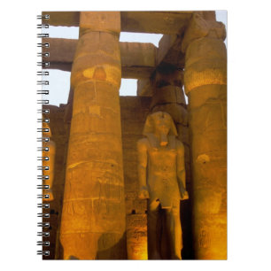 Caderno Espiral Egito, Luxor. Templo de Karnack.