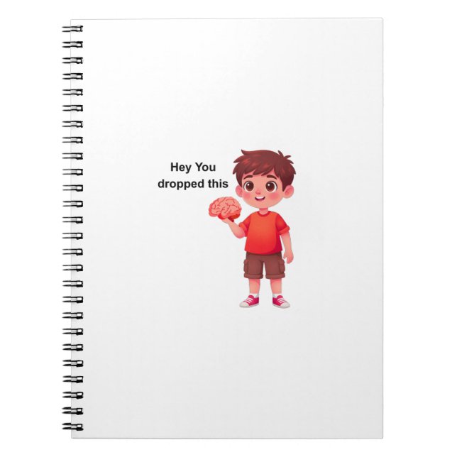 Caderno Espiral Ei, você derrubou isto (Frente)