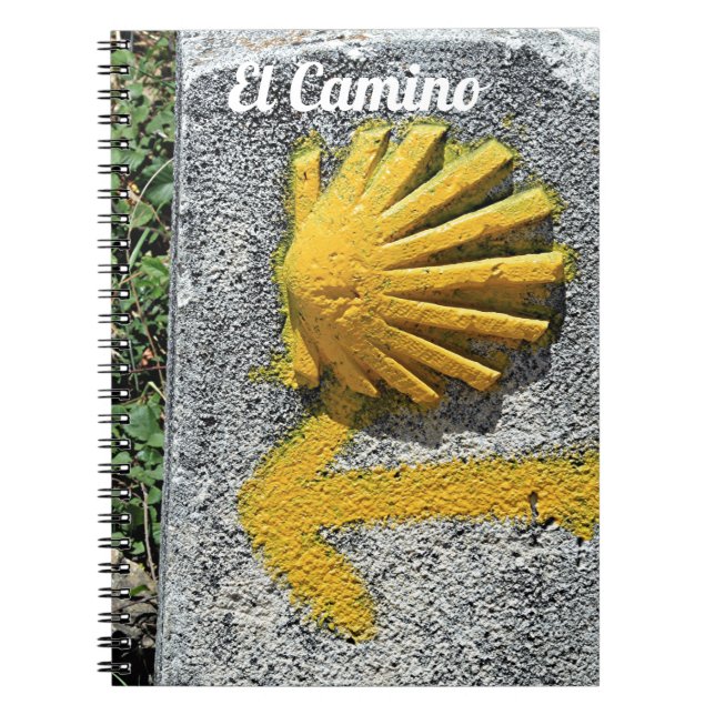 Caderno Espiral El Camino de Santiago de Compostela, Espanha, casc (Frente)