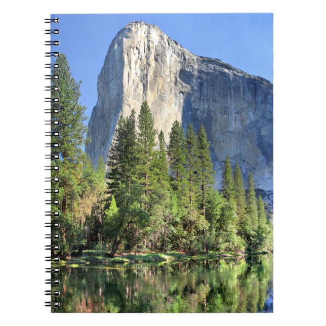 Caderno Espiral El capitan sobre o rio Merced - Vale de Yosemite (Frente)