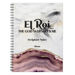 Caderno Espiral El Roi O Deus Que Me Vê Escritura Monográfica