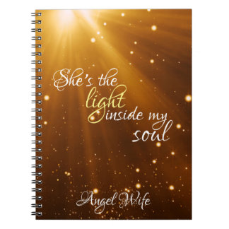Caderno Espiral Ela é o Dentro leve meu notebook de alma