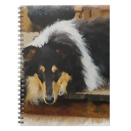 Caderno Espiral Ela Espera Três Collie