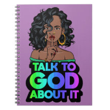 Ela fala com Deus sobre a melanina negra, irmã