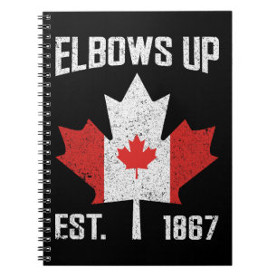 Caderno Espiral Elbows Up Canada True North Strud Canadense