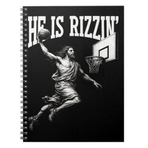 Caderno Espiral Ele É Rizzin Engraçado, Jesus, Dia da Páscoa de Ba