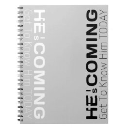 Caderno Espiral Ele Vem Conhecê-Lo Hoje.